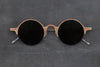 Rigards RG1093TI series titanium alloy sunglasses titanium alloy frame salmon fillet Rigards copper titanium handmade round frame glasses RG0131CU series red/dark gray lenses